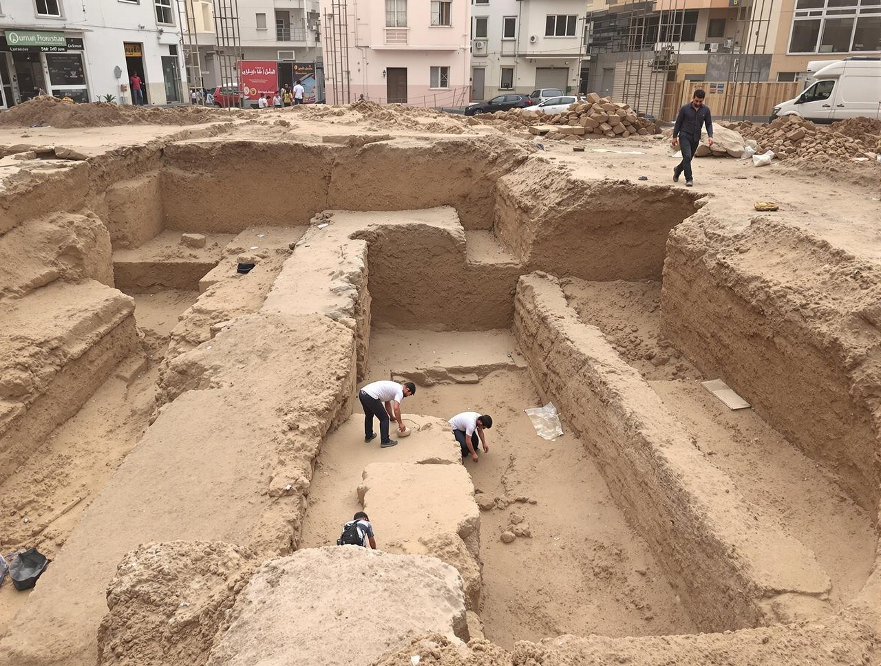 热点黑料 - 某城市地铁施工挖出千年古墓，考古队紧急进驻